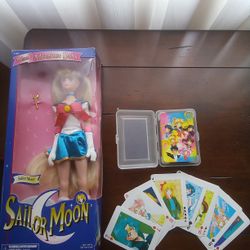 Sailor Moon Doll And Deck Of Cards