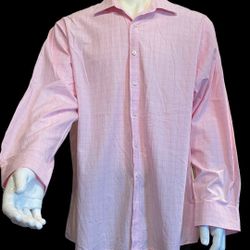 Michael Kors Mens Dress Shirt Button Down Size L
