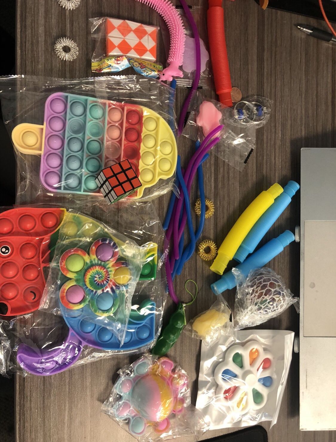 Fidget Toy Pack 40 Pcs. Sensory Toys Set with Infinity Cube, Stress Balls, and Pop Tubes and More for Stress Relief and Anti-Anxiety of Kids, Party Fa