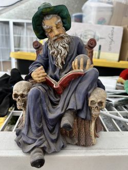 WIZZARD FANTASY ART "MERLIN WIZZARD" COLORFUL USED FOR decoration only
