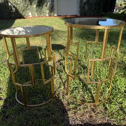 Gold Side Tables 