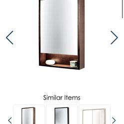 New Lacava LED Luxury Bathroom Cabinet Natural Walnut