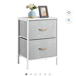 Nightstand End Table with 2 Drawer