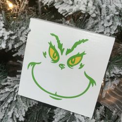 Grinch Wood Sign 