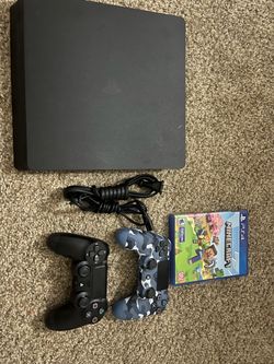 PlayStation 4 Slim Bundle with Two Controllers