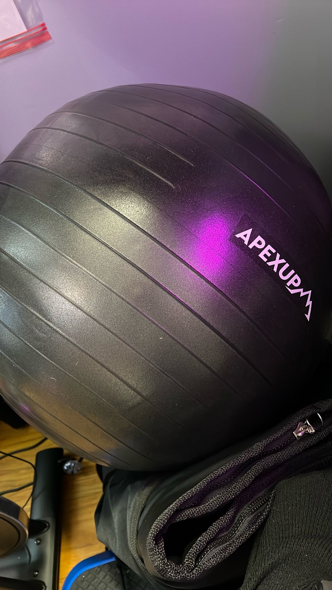 APEXUP Yoga & Pilates Ball - Anti Slip Heavy Duty Gym Ball for Fitness, Balance & Core Workout