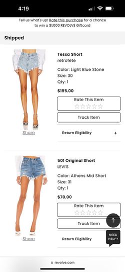 Revolve Denim Shorts Levi’s And Retrofete 