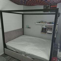 Black Canopy Bed Frame For Sale