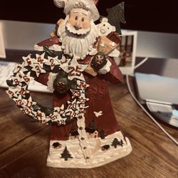 90’s Vintage | Ceramic Santa Statue