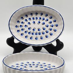 Polish Pottery Stoneware Mini Souffle/Tart Dishes "Ceramika Artystyczna" - Vintage