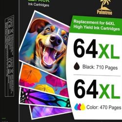 Remanufactured for 64xl Ink Cartridge Combo Pack Replacement