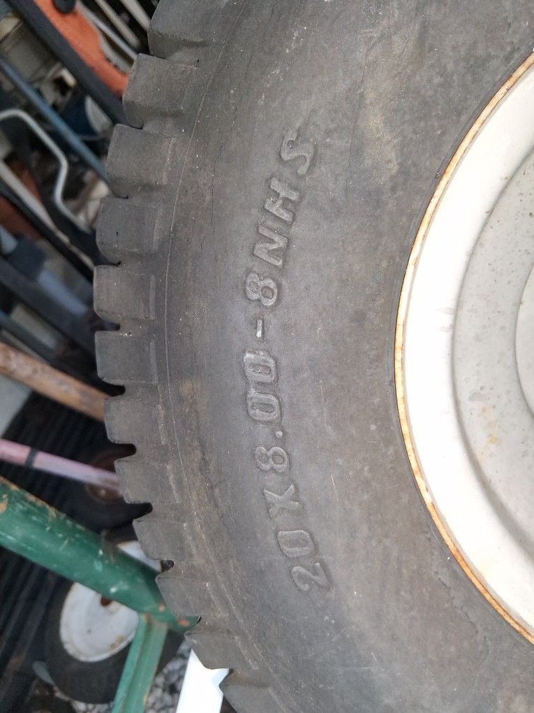 4 Good Tires N Rims For Zero Turn Mower And Land Tractor 