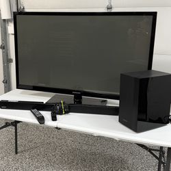 Samsung TV And Sound Bar