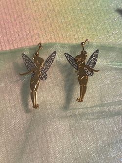 Gold & Silver Vintage Disney’s Tinkerbell Earrings