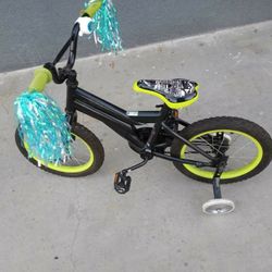 16 " Bike With Training Wheels 