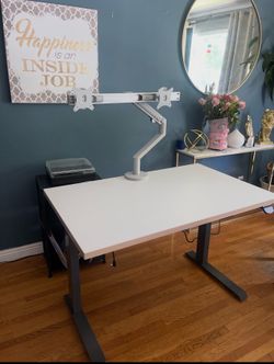 Upgrade Your Workspace – Standing Desk, Monitor Stand & Office Chair for Only $300!