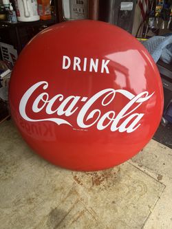 Vintage Porcelain Coke Button