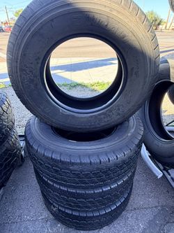 Used Set Of Bridgestone Tires Size LT245/75/16 Free Install And Balance 
