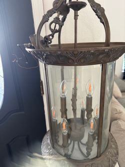 Large Hanging Lantern Fixture