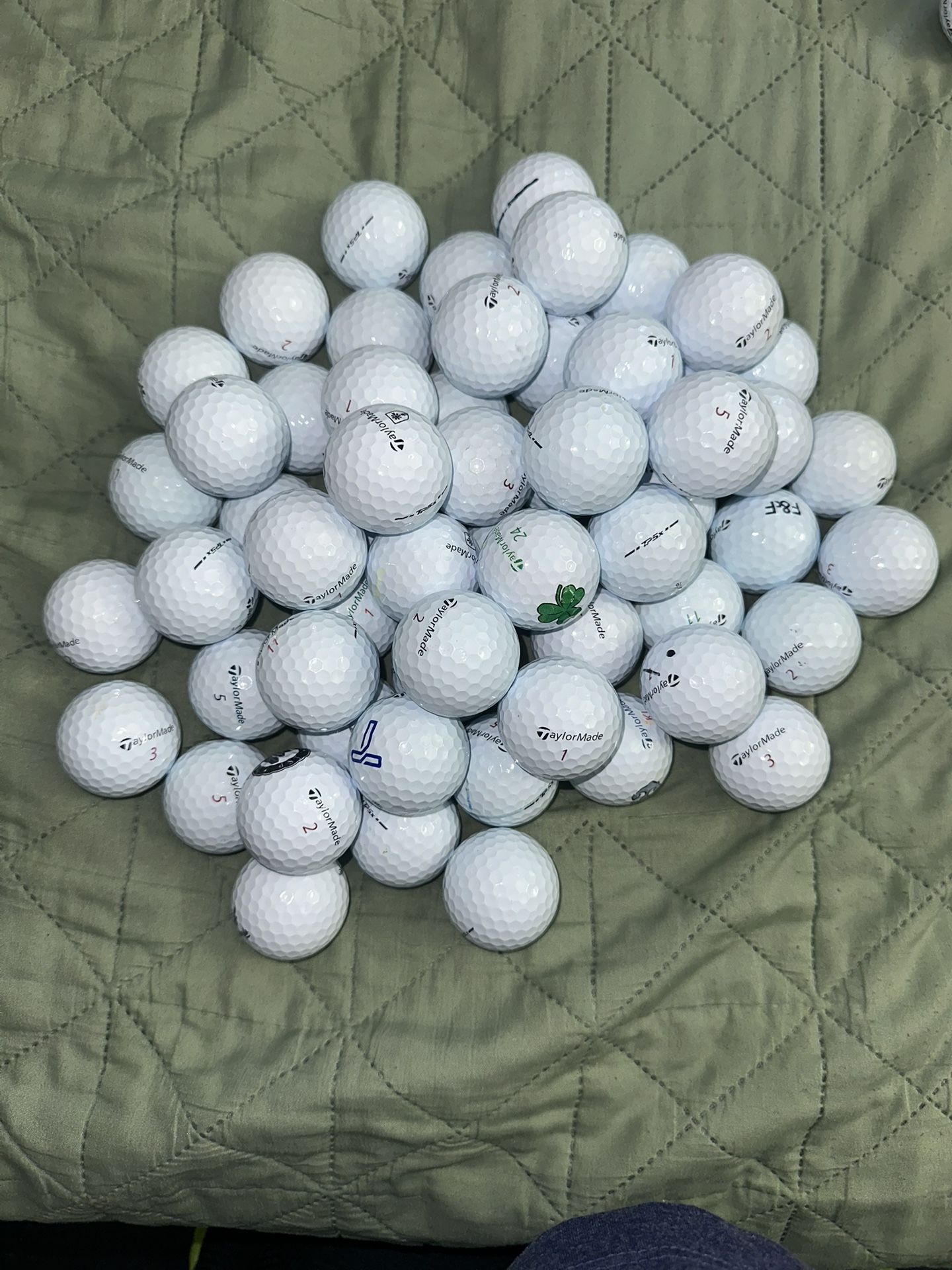 50 2025 Taylormade Tp5x Golf Balls 