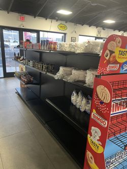 Black heavy duty 4ft Góndolas For C-Store (6 Total = 24ft)