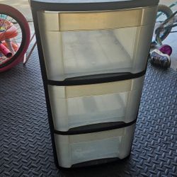 Plastic 3 Drawer Storage 