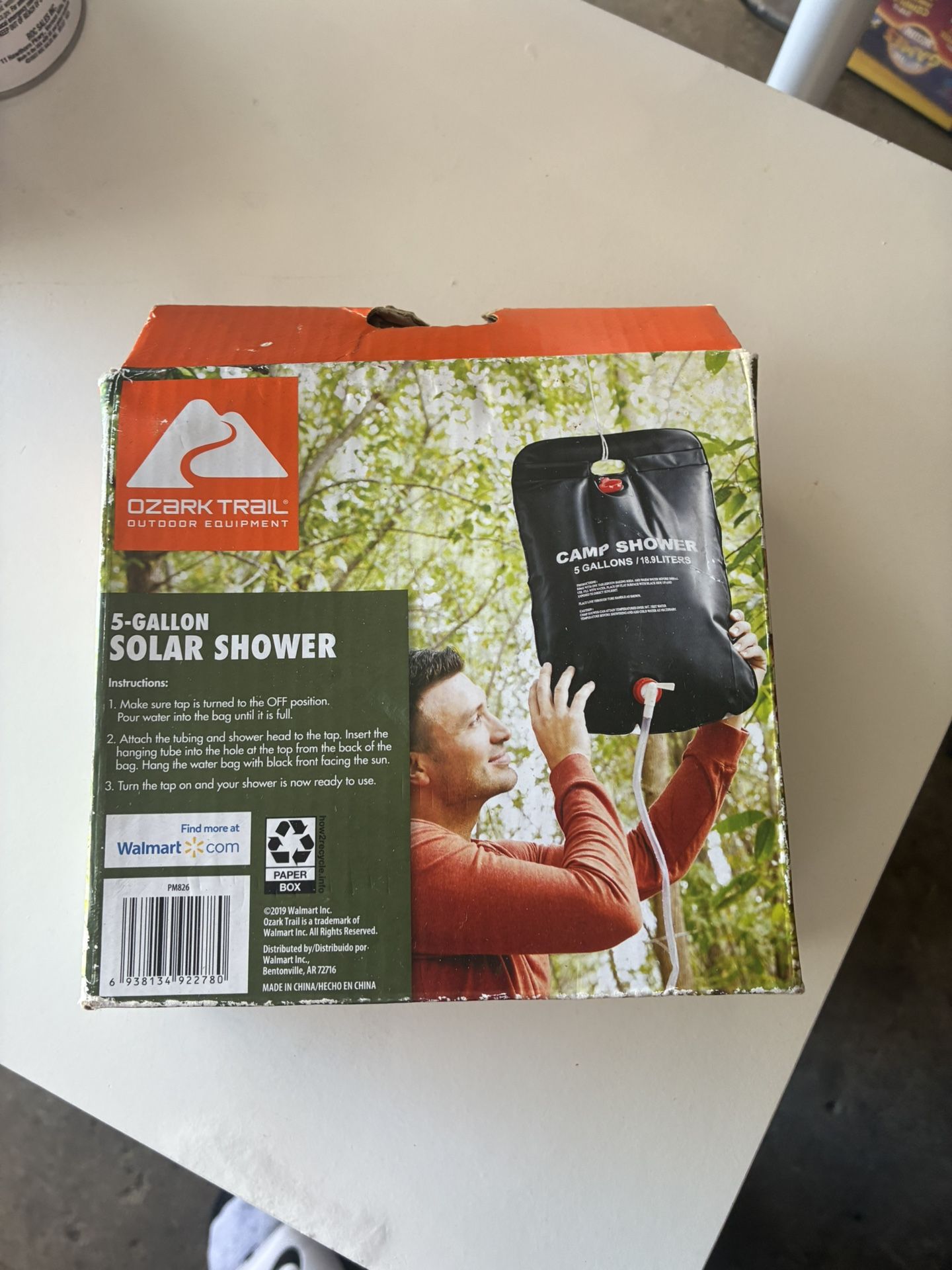 Ozark Trail 5-Gallon Solar Camp Shower - New in Box!