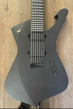 Ibanez Iron Label Iceman 7-string - Black Flat - MINT