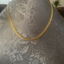 22 Inch Unisex 18K GOLD Plated Necklace