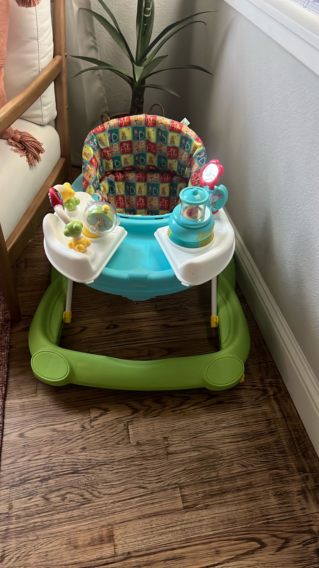 Disney Baby Winnie the Pooh Toys Walker, Baby Walker with Wheels, Music & Lights, Bees Knees