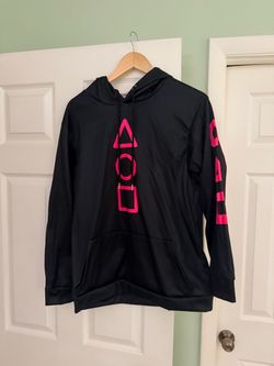 Squid Game Black Pullover Hoodie Size M