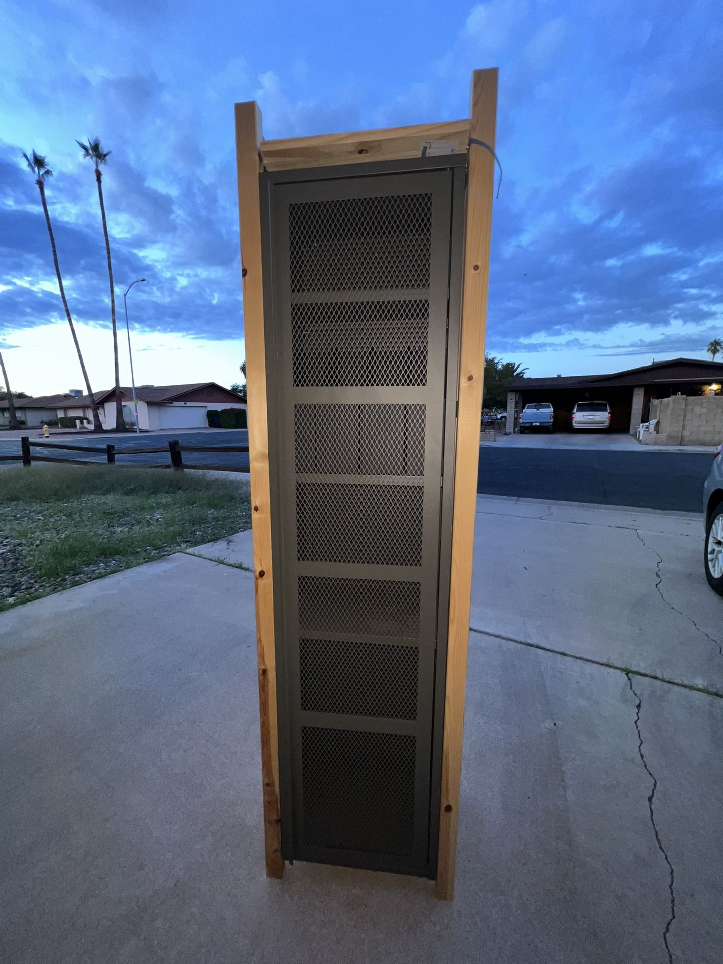 Metal/Wooden Storage Cabinet