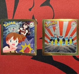 Pokemon 1999 Artbox Squirtle Squad Misty Gold Border Stickers Lot (2pcs)