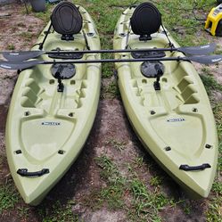 Pair Of Fishing Kayaks