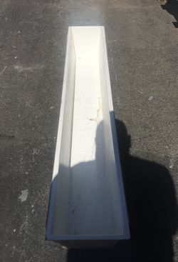 Fiberglass Flower Pot Liner 56” long x 10” wide x 8.50” High