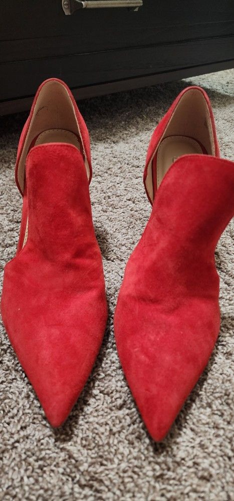 Red Women's Heels Sz 9.5