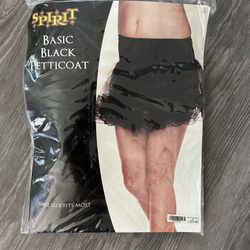 Adult Black Petticoat 