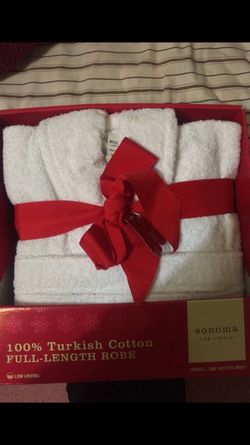 turkish cotton robe full length