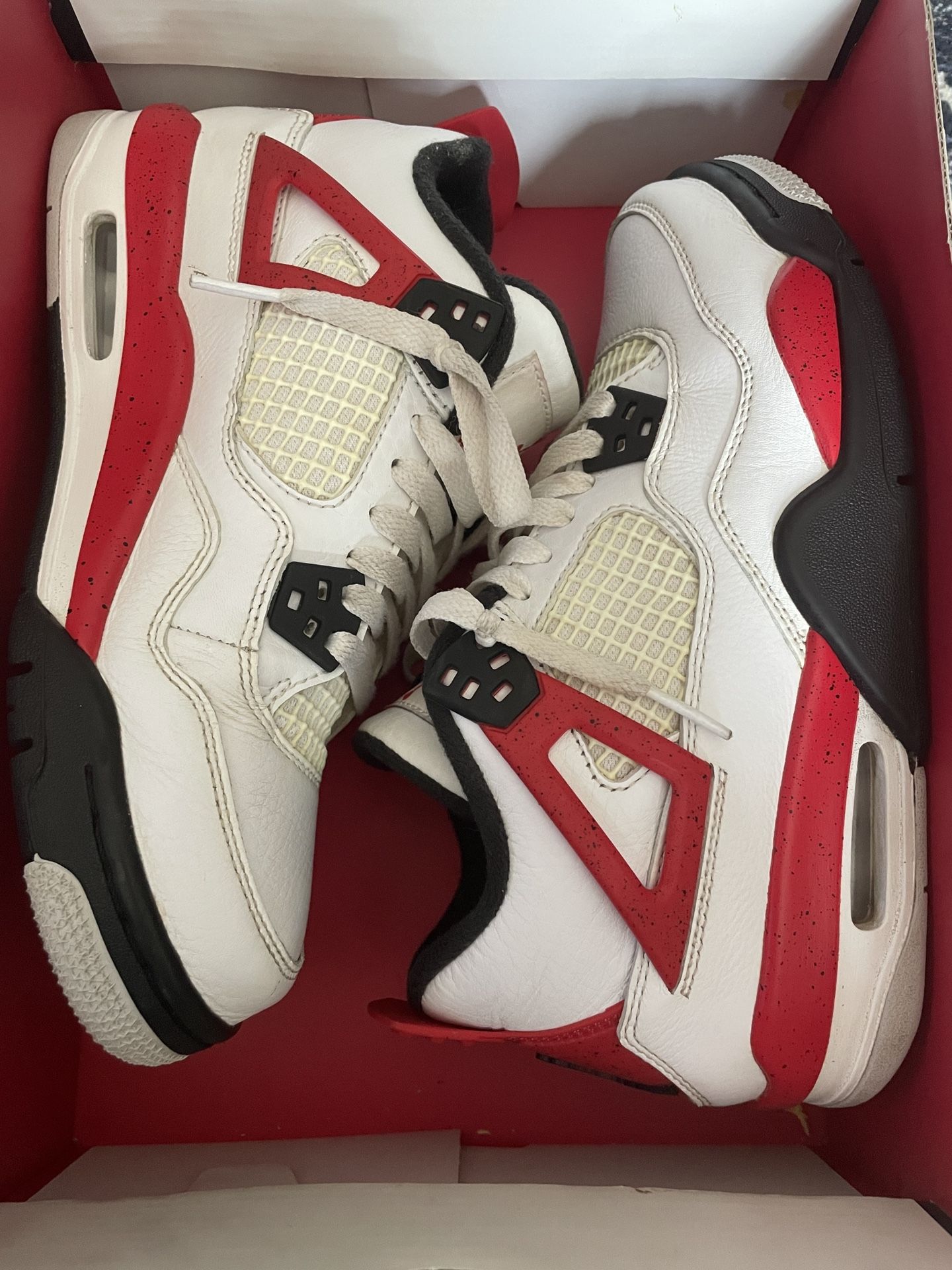 Red Cement Jordan 4s 