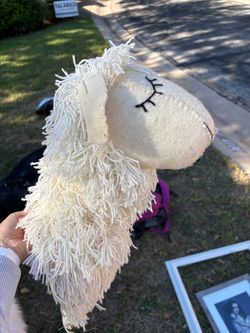 Plush Sheep Stuffed Animal wall Mount