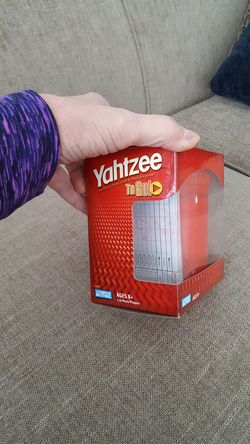 Yahtzee on the go game. New