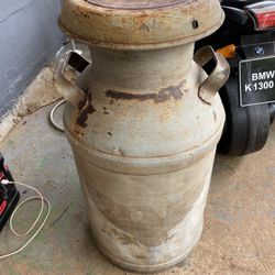 Old milk tank