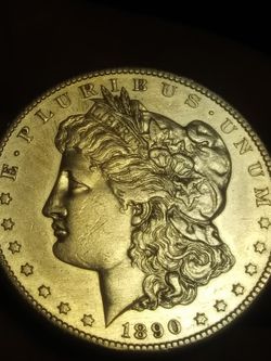 1890cc choice silver Morgan dollar GEM