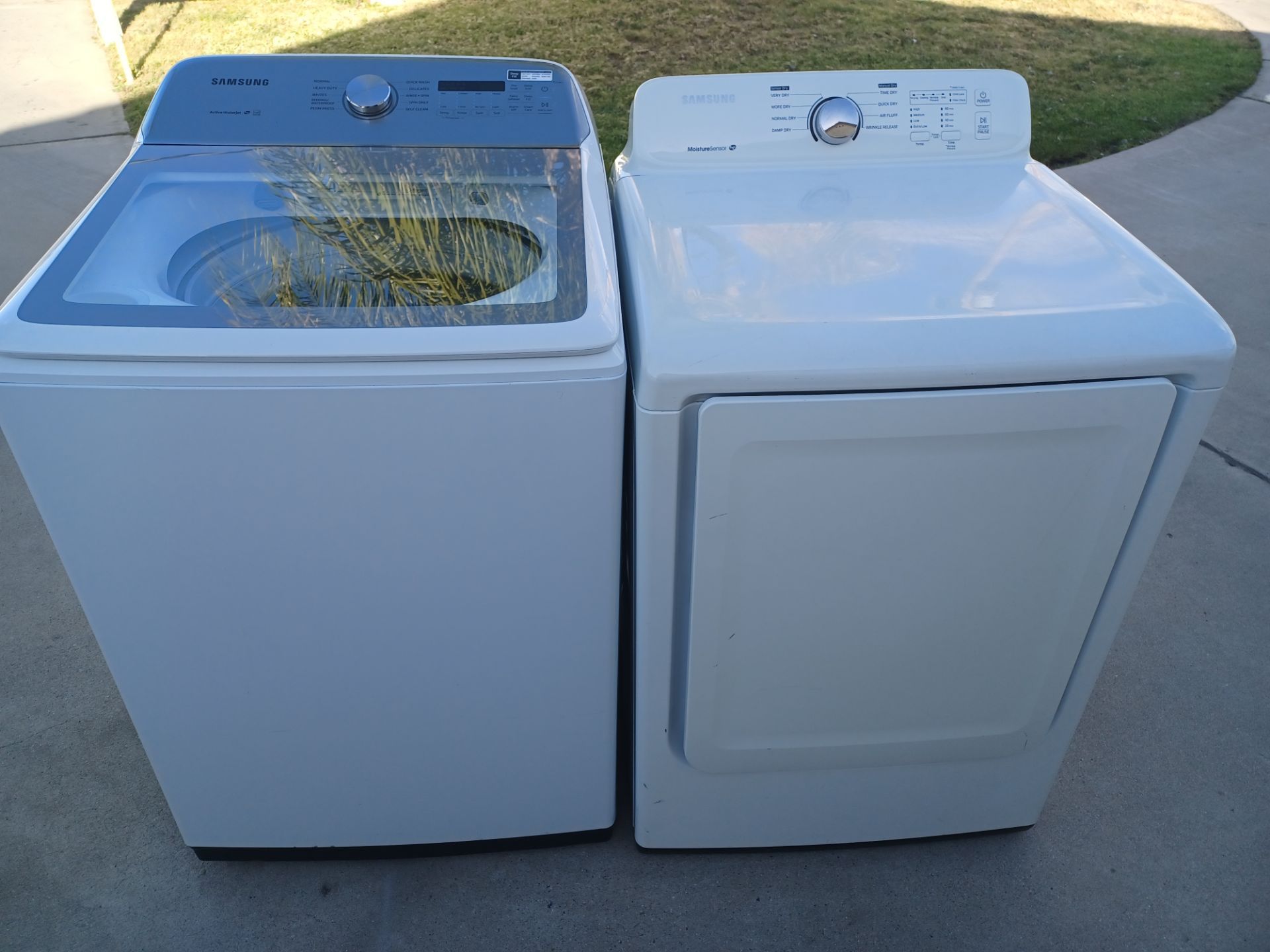 Samsung washer and gas dryer