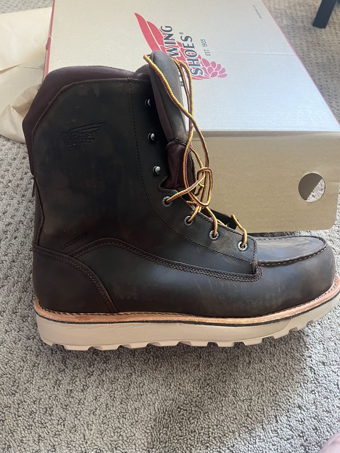 Red Wing Traction 8’ Steel Toe Work Boots