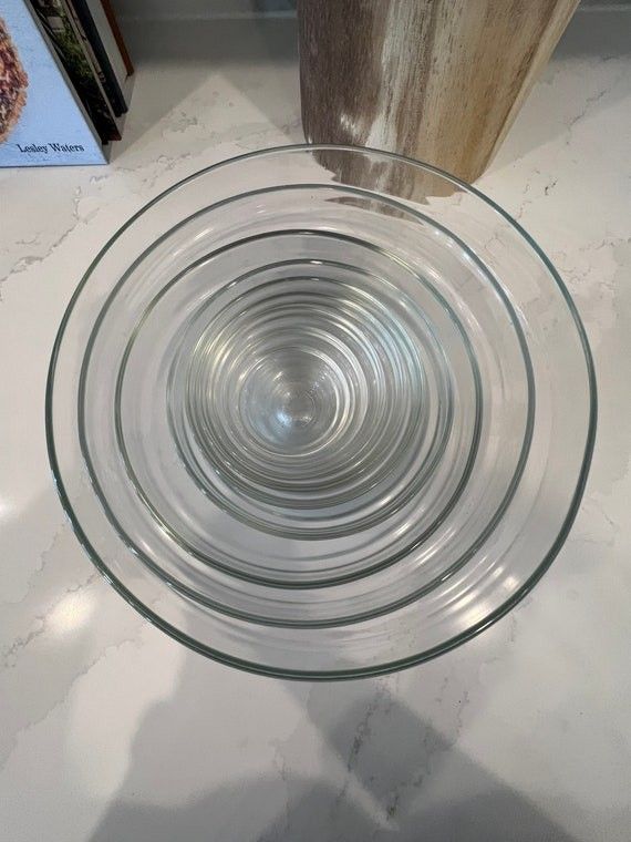 Rare Vintage 9 pc Mixing bowl set made in France Boho Eclectic