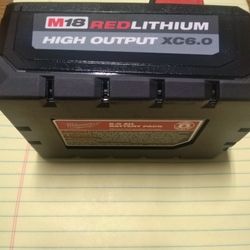 M18 RED LITHIUM MILWAUKEE 6.0 BATTERY