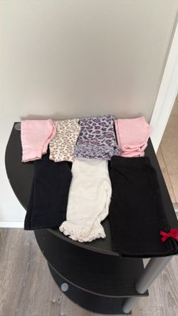 Seven pair newborn girl leggings