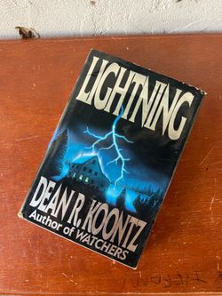 Vintage! 1988 Hardcover Lightning by Dean R. Koontz First Edition 1st Printing