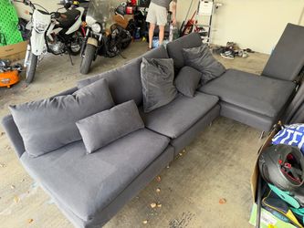 IKEA couch with ottoman